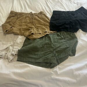 Old Navy Women's High Waist Shorts - Black, Tan, Green, Cream